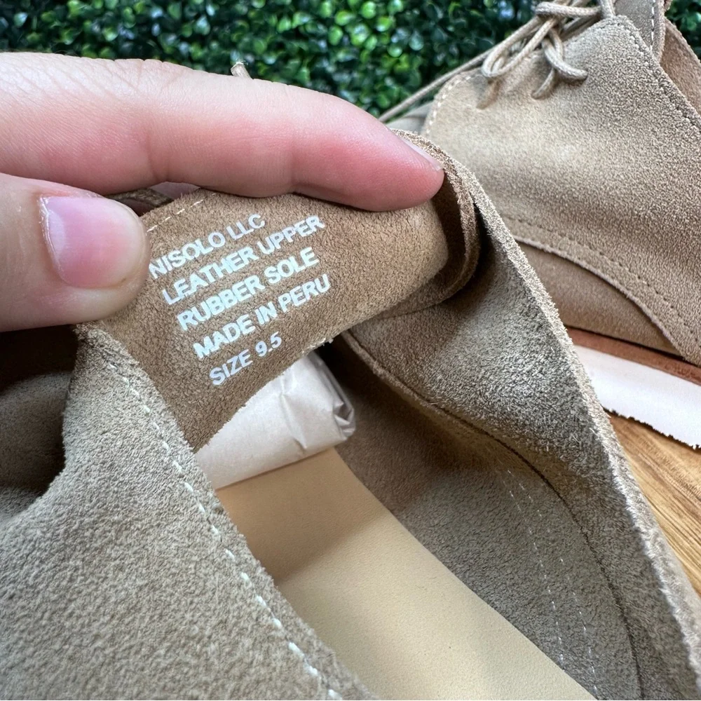 Nisolo x Anthropologie travel derby in stone new‎ in box